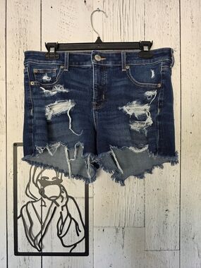 American Eagle The Dream Short Distressed Denim Shorts Size 10 Casual